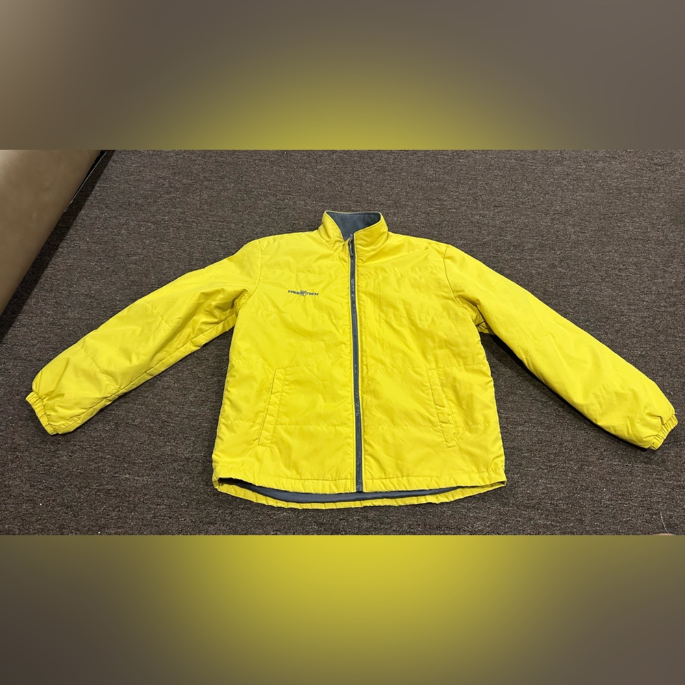 EUC! Free Tech Performance Yellow Outerwear Lined Jacket M 38-40 Mens